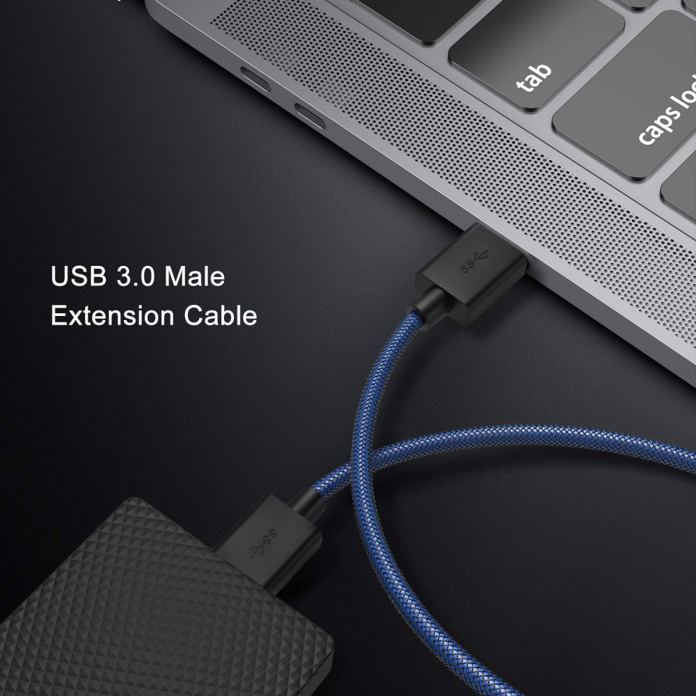 USB 3.0 Male to Extension Cable, ANDTOBO Male-3.3FT - Fresh Stock Dated February 2026