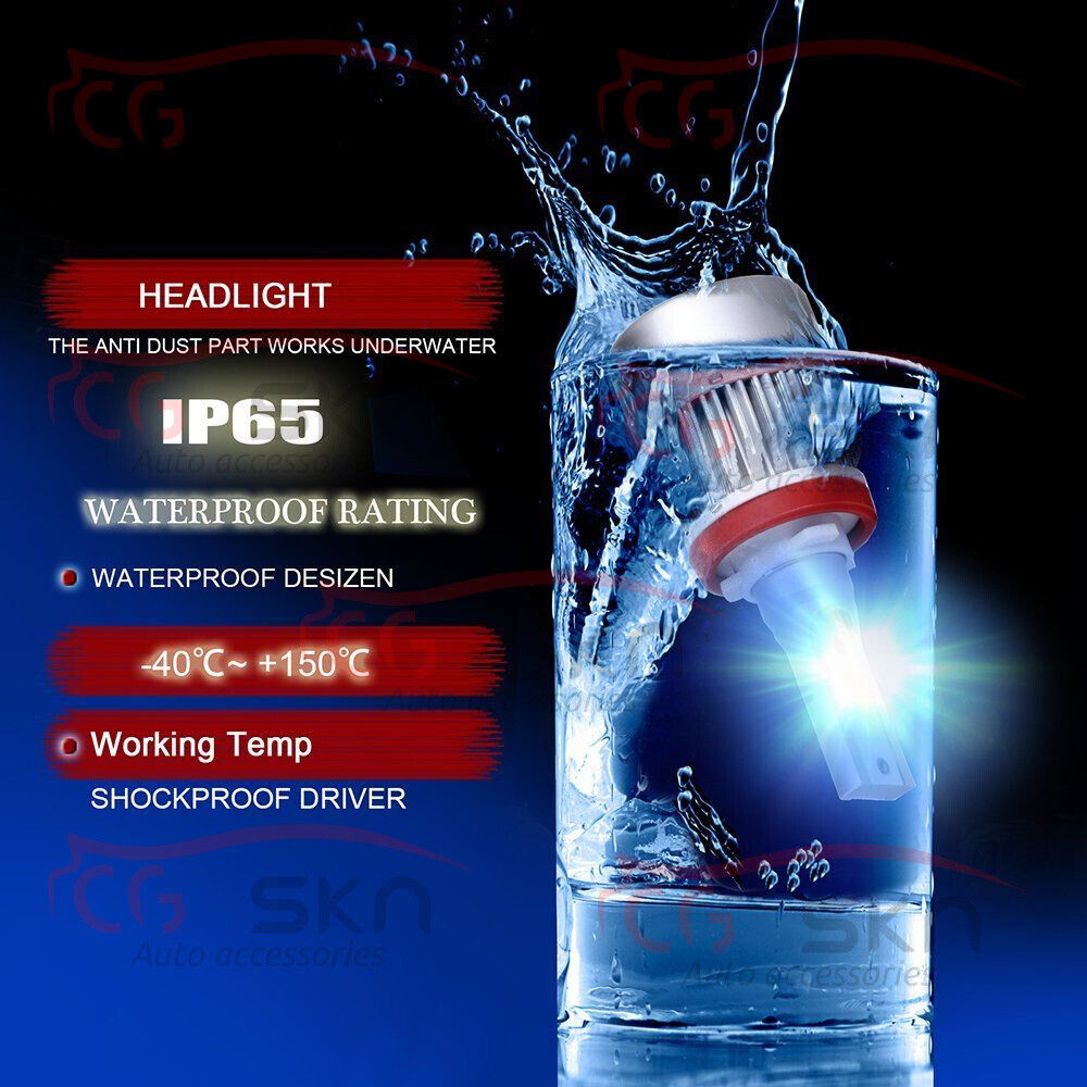 2x 8000K LED Headlight Bulb H7 Fit Hyundai Tucson 2016-2020 LOW Beam 11000LM - Fresh Stock Dated February 2026