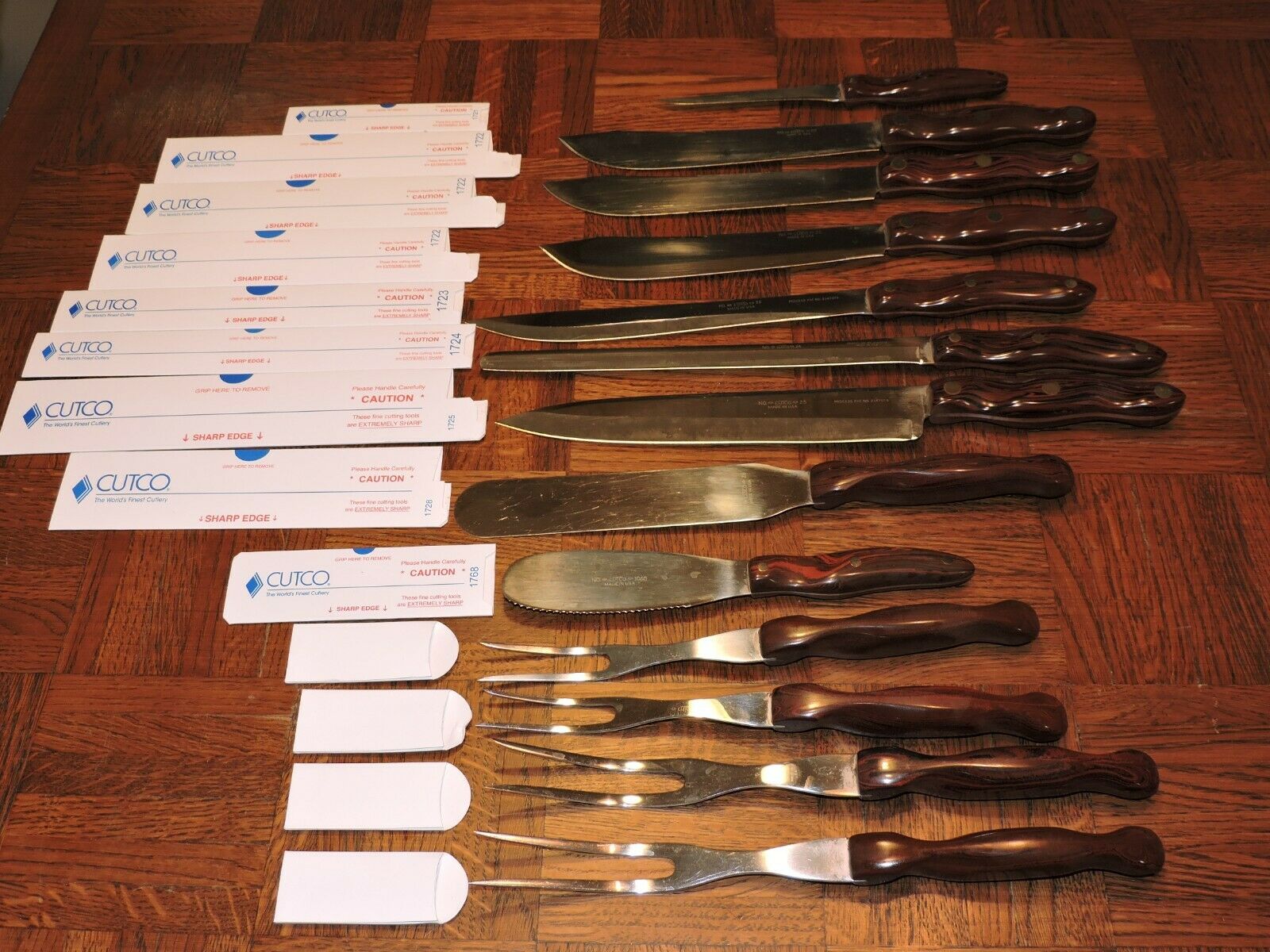 YOU CHOOSE VTG Cutco Utensil Replacement Brown Handle 21 22 23 24 25 28 1068 26 - Fresh Stock Dated December 2025