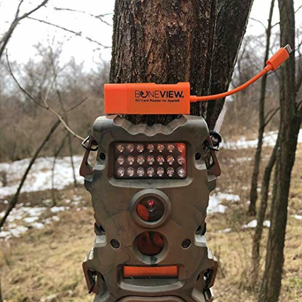 SD Card Reader For IPhone - New Corded Trail Camera Viewer Plays Deer Hunting - Fresh Stock Dated February 2026