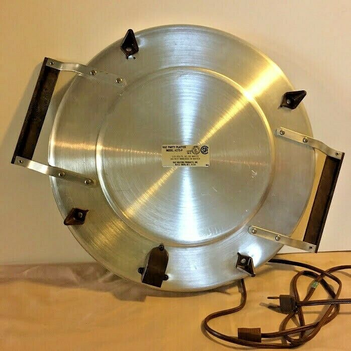 Vtg KAZ Party Platter with Domed Lid - Electric Heated TRAY for Buffet/Party - Fresh Stock Dated February 2026