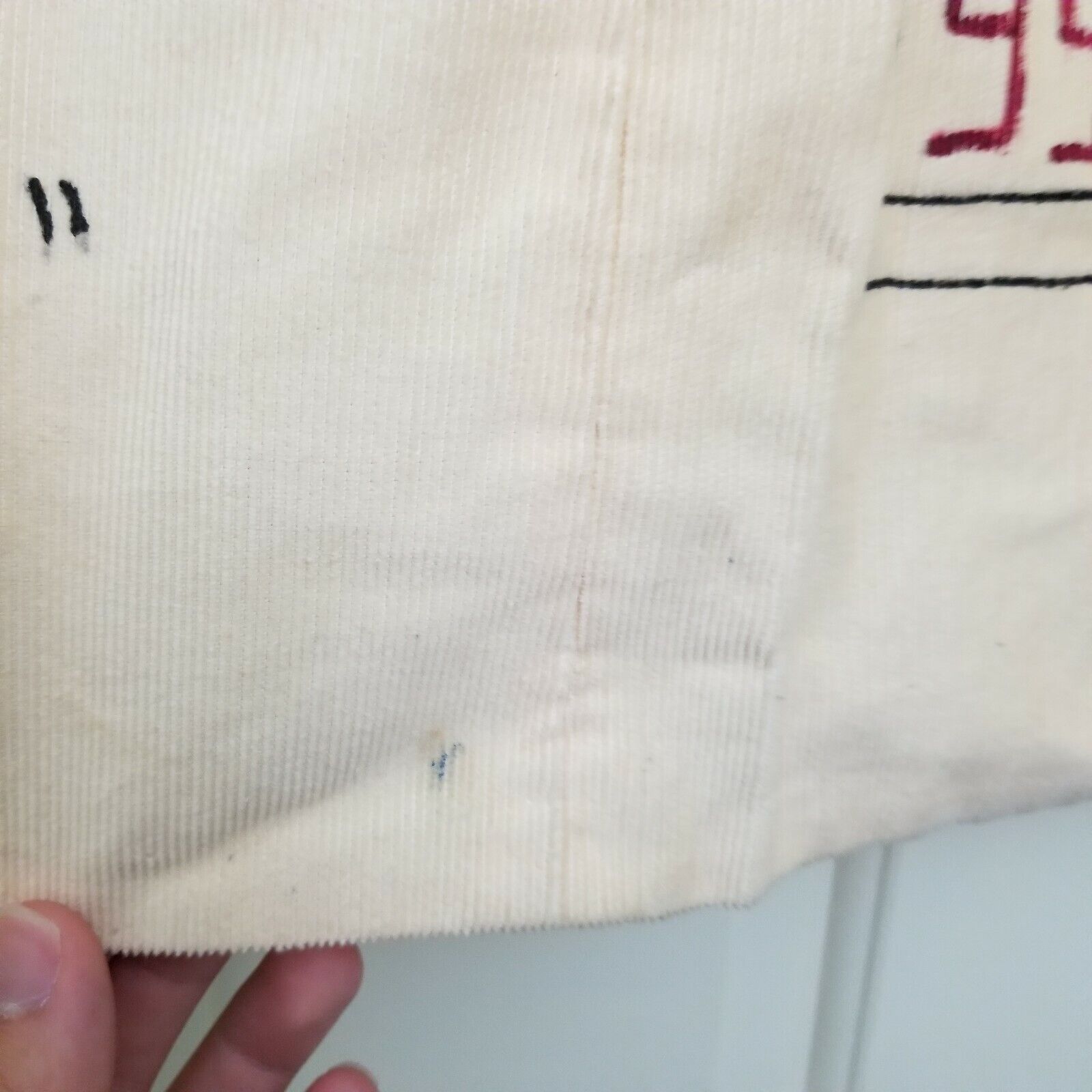 Vintage 60s Senior Corduroy Skirt Cords Hand Painted Indiana Handmade Purdue - Fresh Stock Dated March 2026