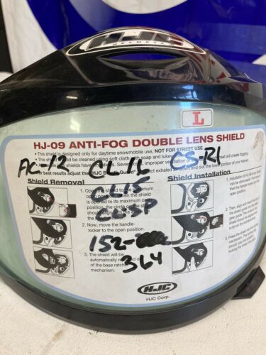 HJC Anti-Fog Double Lens Clear Helmet Shield AC-12 CL-15 CL-16 CL-SP CS-R1 HJ-09 - Fresh Stock Dated February 2026