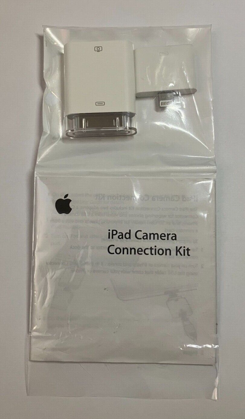 2 Genuine Apple A1362 iPad Camera Adapter - SD Card Reader - Fresh Stock Dated February 2026