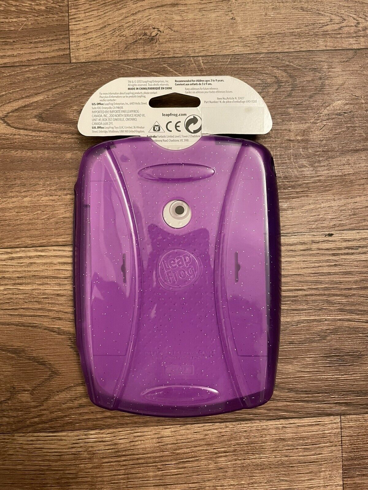 LeapPad 1 2 Gel Skin Cover Purple Glitter Leap Frog Leap Pad Accessories - Fresh Stock Dated February 2026