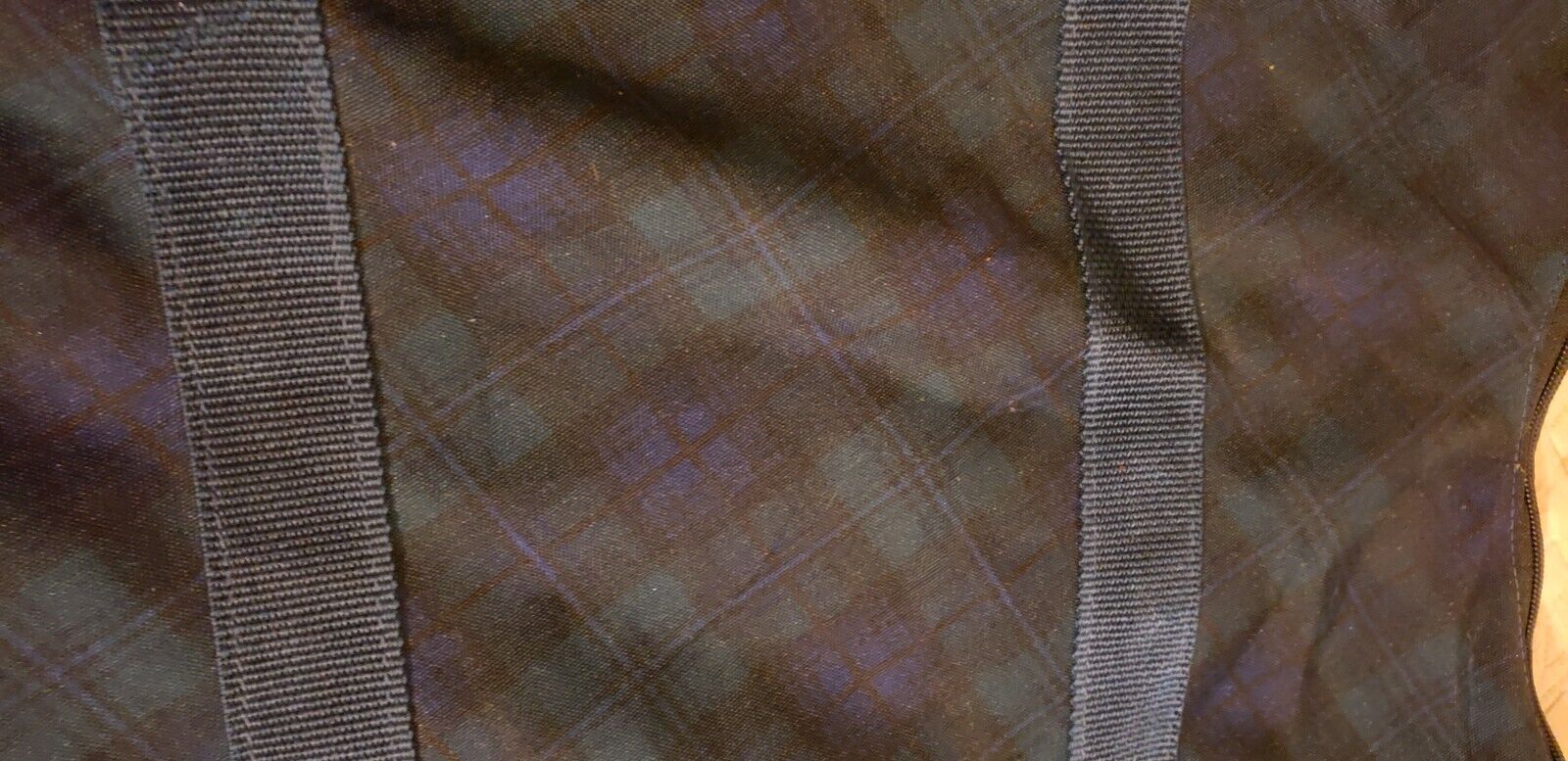 blue plaid English saddle carrier - Fresh Stock Dated December 2025