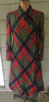 Gorgeous piece of art coat scarf Pauline Trigere wool tweed woven coat- med - Fresh Stock Dated February 2026