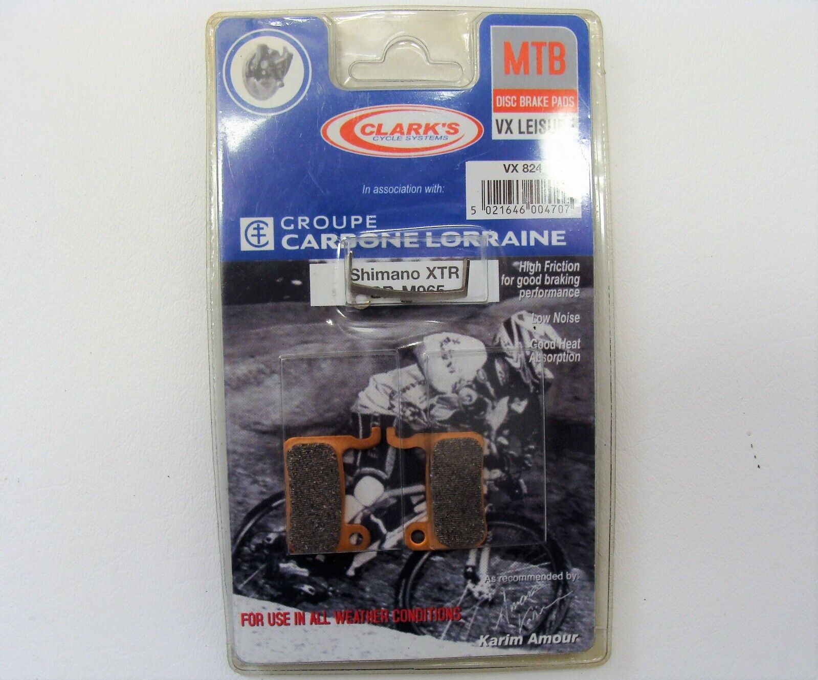 ~ New Clarks VRX/VX 824 Disc Brake Pads fit Shimano XTR (M965-M966), Saint ~ - Fresh Stock Dated February 2026