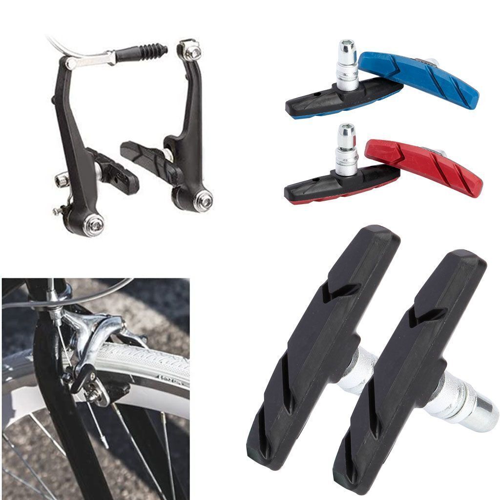 2/4pcs Mountain Bike BMX V Brake Blocks Bicycle Break Pad Shoes 3 Color Optional - Fresh Stock Dated December 2025