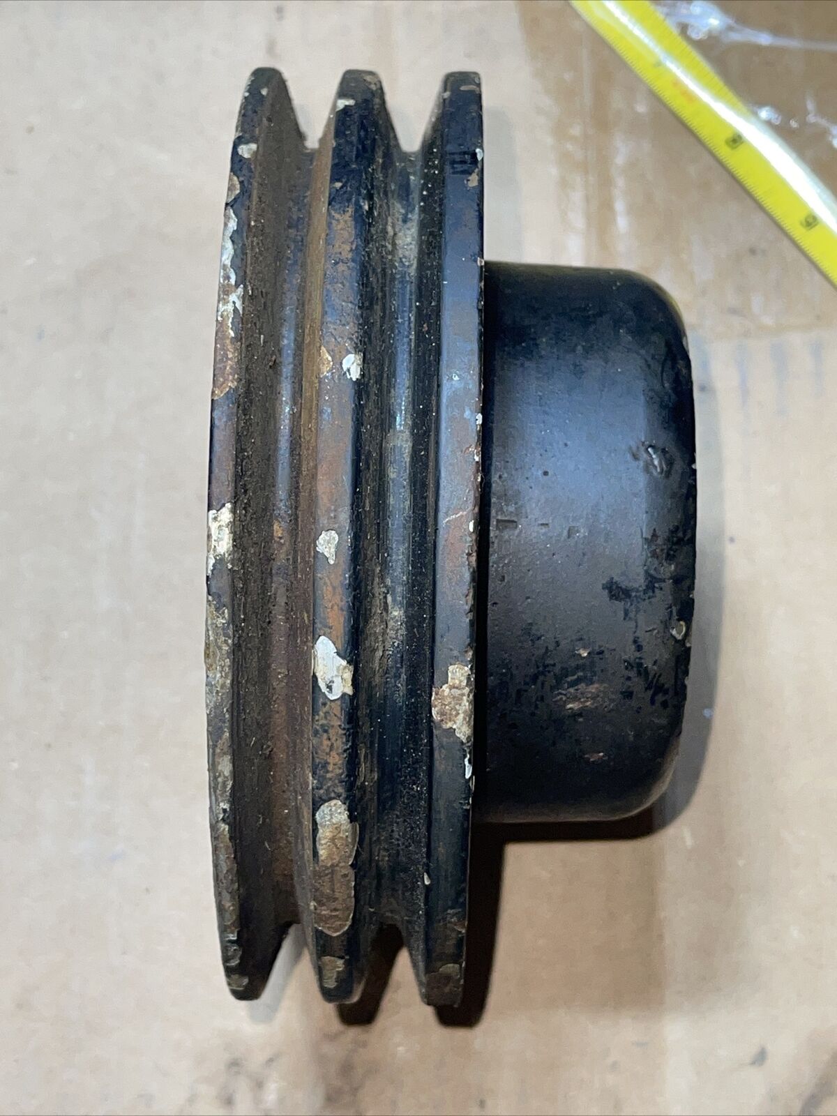 D3JL-8A528-F Ford V8 Aluminum Water Pump Pulley 2 Groove OMC Mercruiser - Fresh Stock Dated February 2026