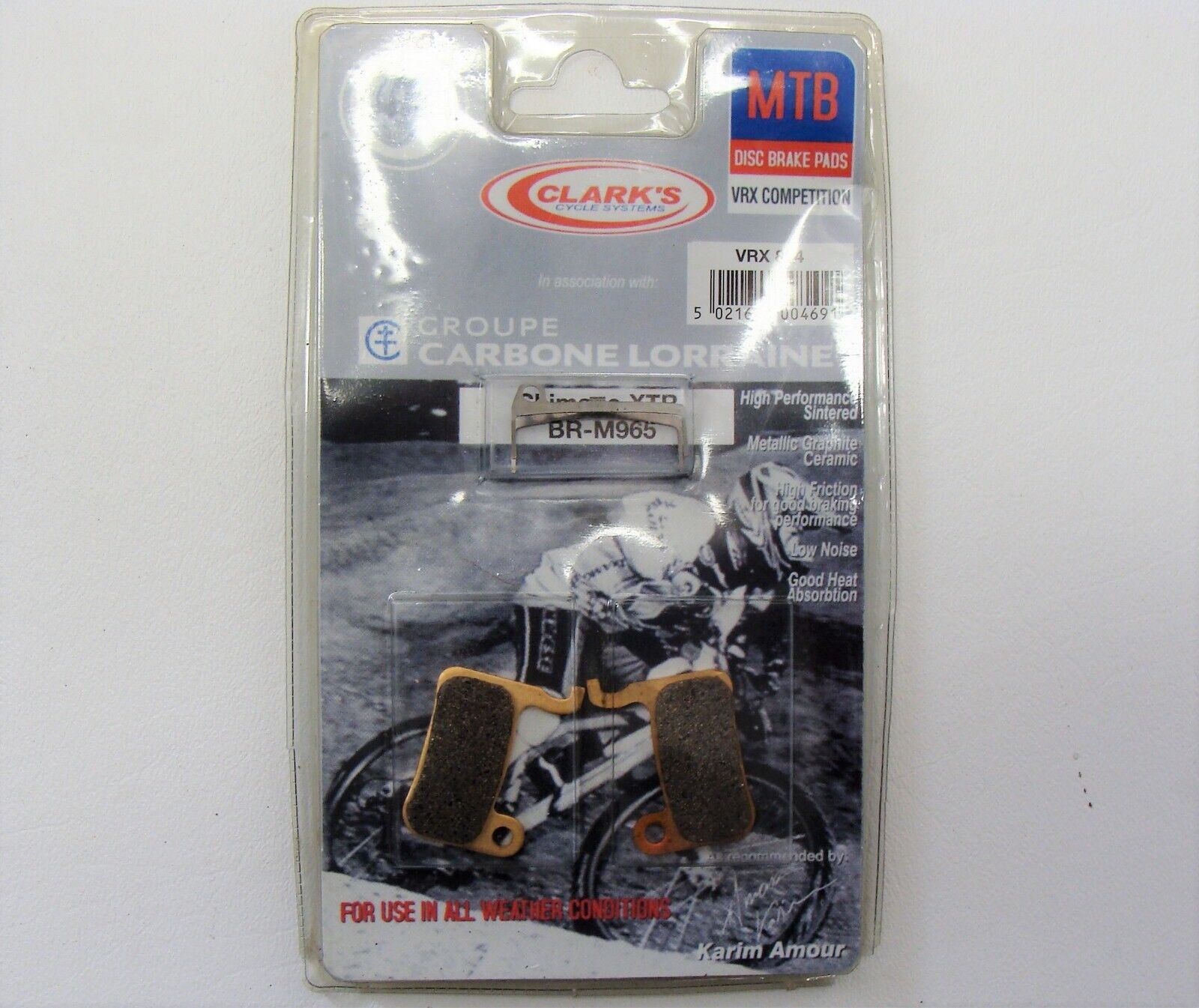 ~ New Clarks VRX/VX 824 Disc Brake Pads fit Shimano XTR (M965-M966), Saint ~ - Fresh Stock Dated February 2026