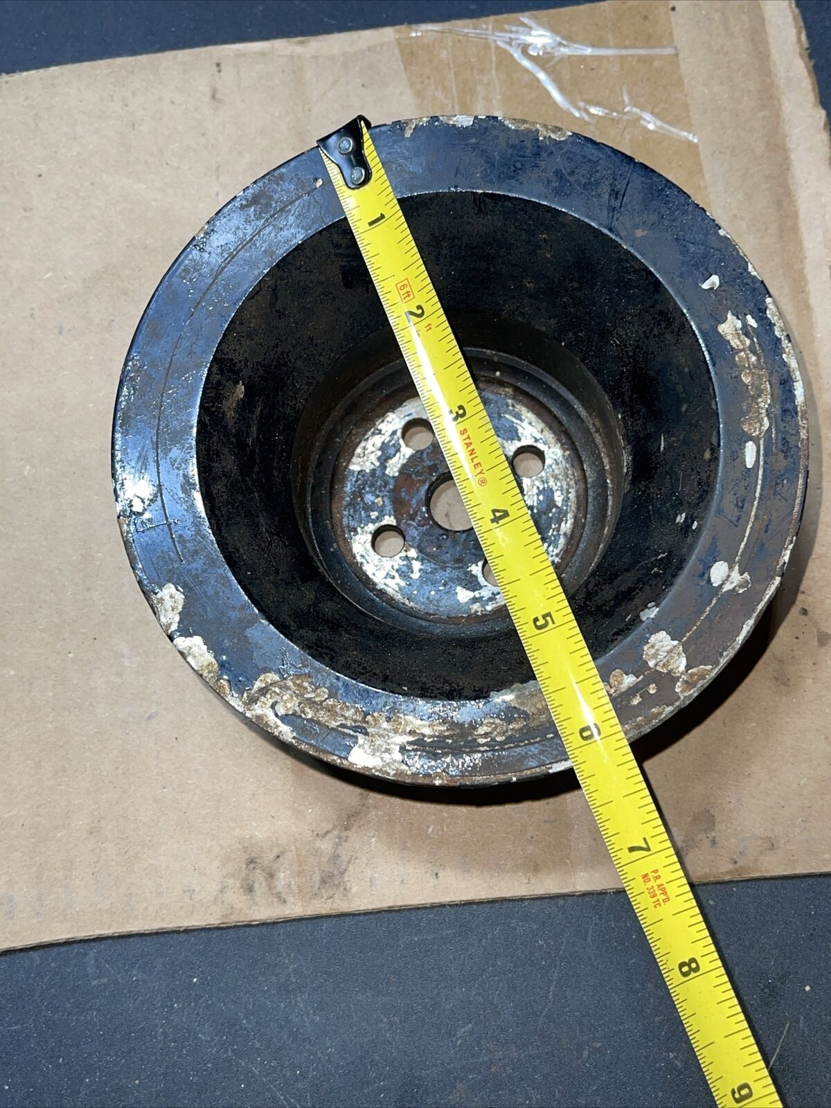 D3JL-8A528-F Ford V8 Aluminum Water Pump Pulley 2 Groove OMC Mercruiser - Fresh Stock Dated February 2026