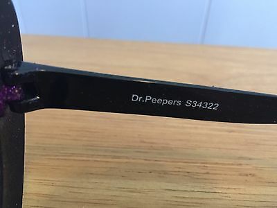 Elope 5TH AVENUE GLITTER Costume Cat Eye Glasses Purple 50s Carnival Mardi Gras - Fresh Stock Dated February 2026