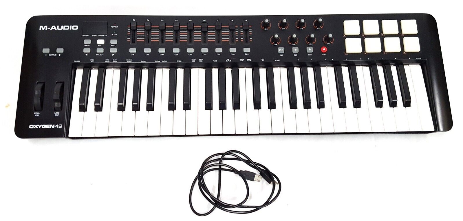 M-Audio 49-Key Oxygen 49 MIDI Synth Keyboard and Drum Machine with Soft Case - Fresh Stock Dated February 2026