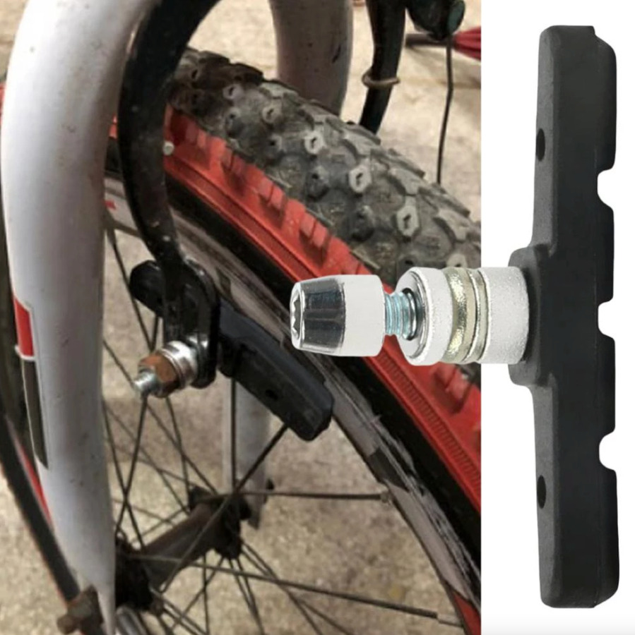 5 Pairs High Grade Cycling Bicycle Bike V Brake Pads 70mm Shoes Pads Black - Fresh Stock Dated February 2026