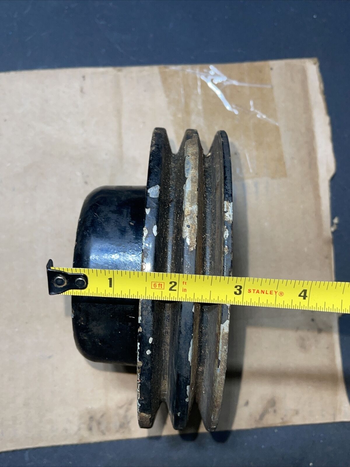 D3JL-8A528-F Ford V8 Aluminum Water Pump Pulley 2 Groove OMC Mercruiser - Fresh Stock Dated February 2026