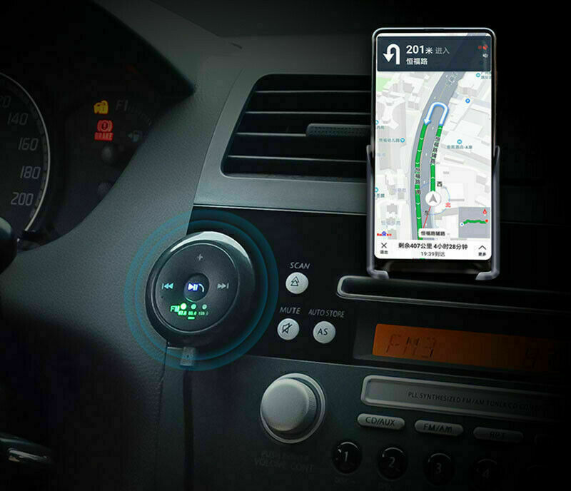 In-Car AUX Wireless Bluetooth 5.0 FM Hands-free Adapter Receiver & Transmitter - Fresh Stock Dated February 2026