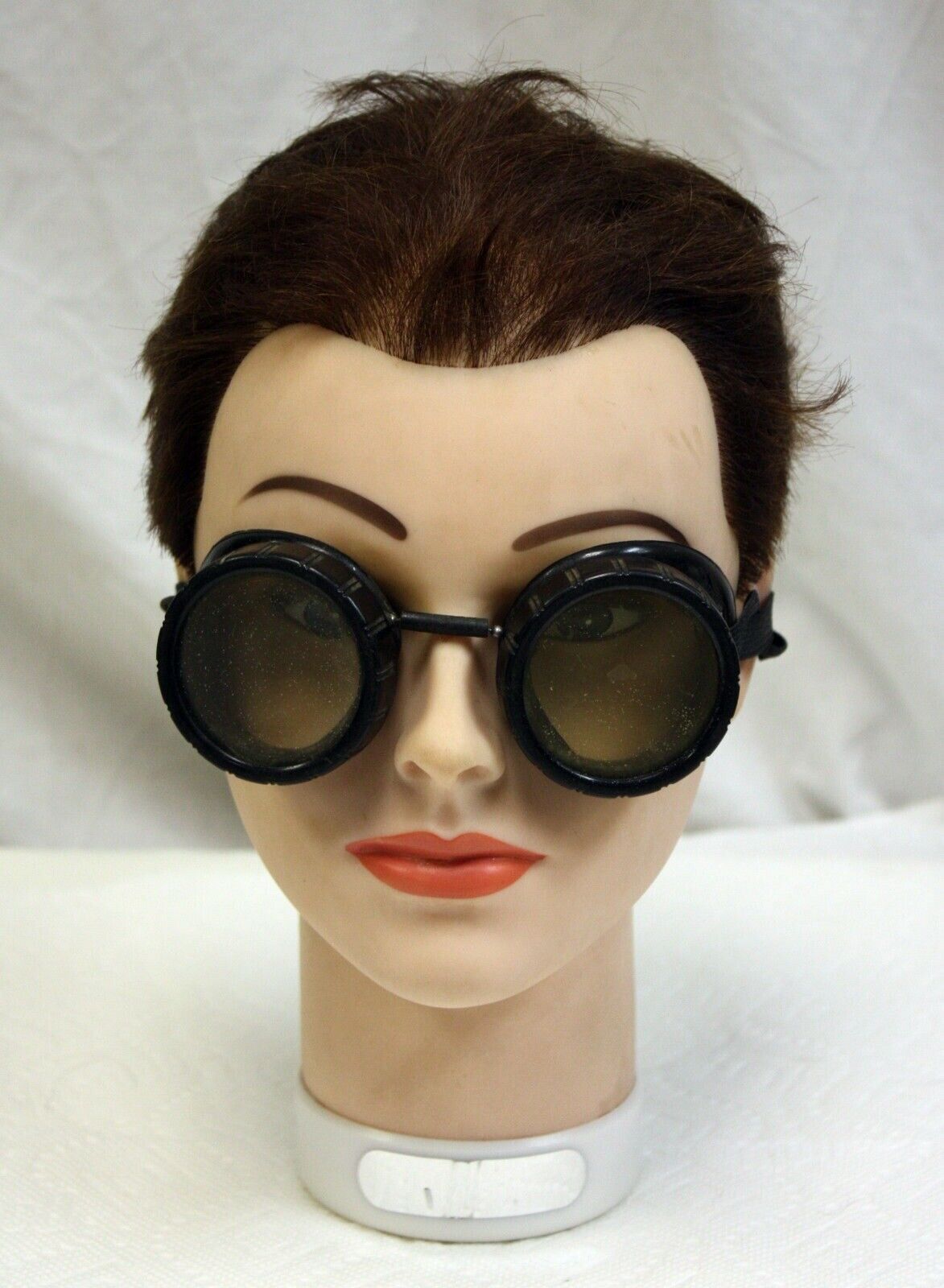 Vintage Deco Sellstrom Bakelite Welding Goggles Steampunk Motorcycle Aviator - Fresh Stock Dated February 2026