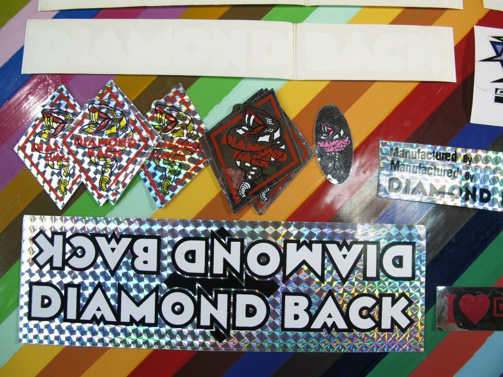 vtg 1980s 1990s Diamondback bike BMX sticker - assortment you pick - Fresh Stock Dated December 2025