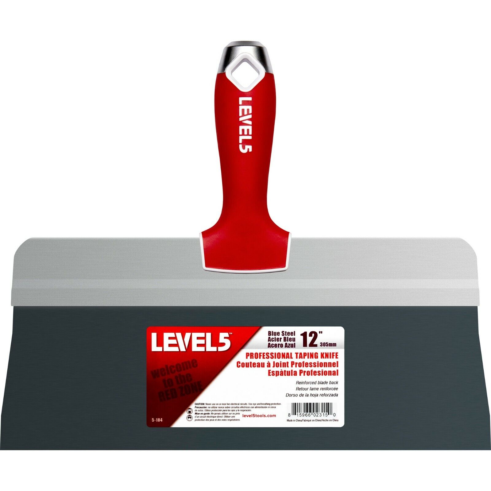 LEVEL5 #5-184 Taping Knife Big Back Blue Steel 12