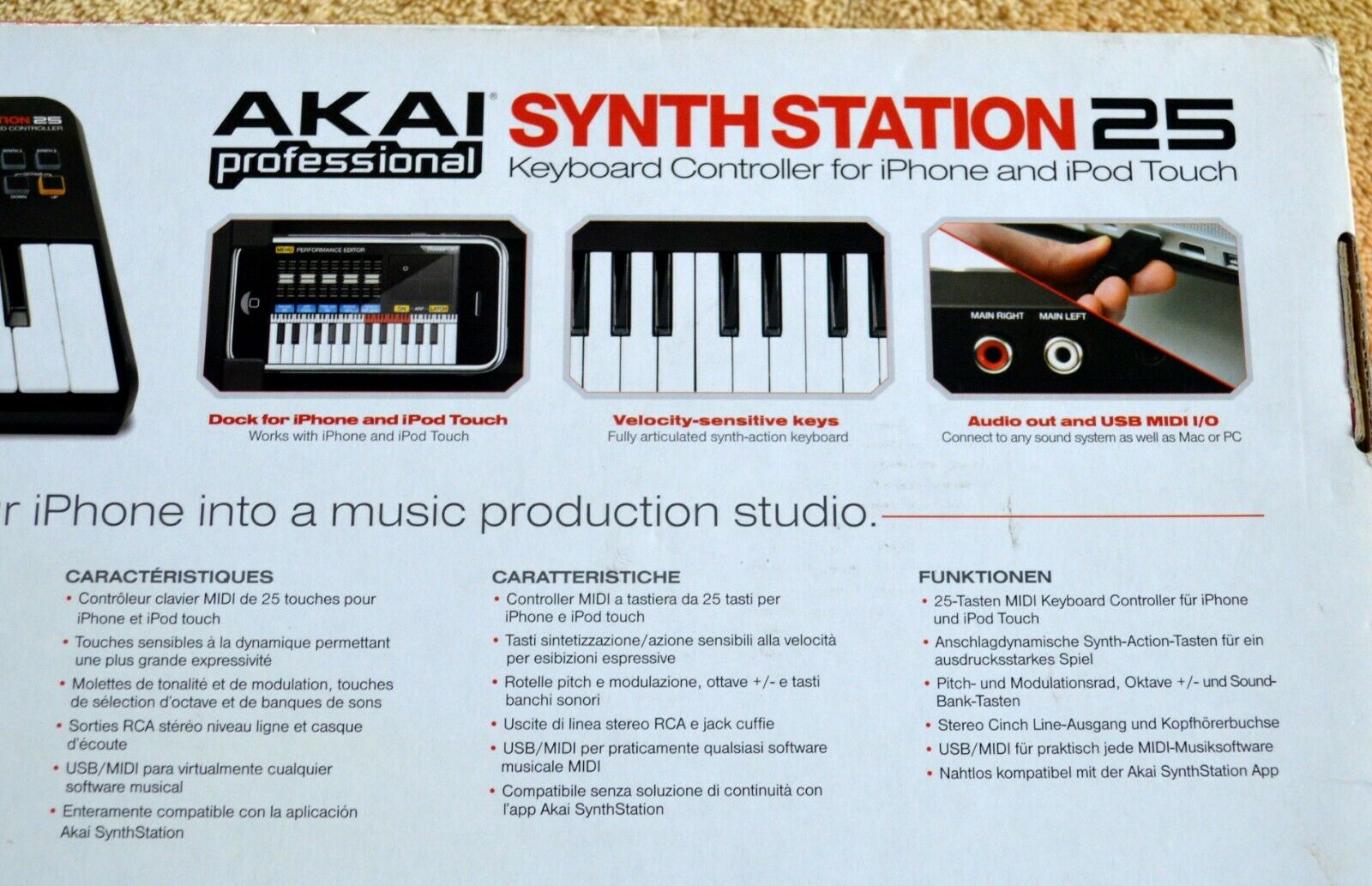 NEW AKAI PROFESSIONAL SYNTH STATION 25 KEYBOARD CONTROLLER PORTABLE NEW IN BOX - Fresh Stock Dated February 2026