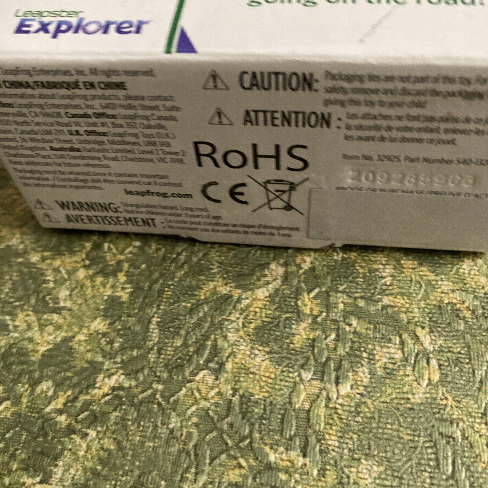 Leap Frog Car Adapter - Model 690-11291 - New - Fresh Stock Dated February 2026