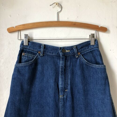 Vintage 1970s Lee Jeans Denim A Line Skirt Size S - Fresh Stock Dated February 2026