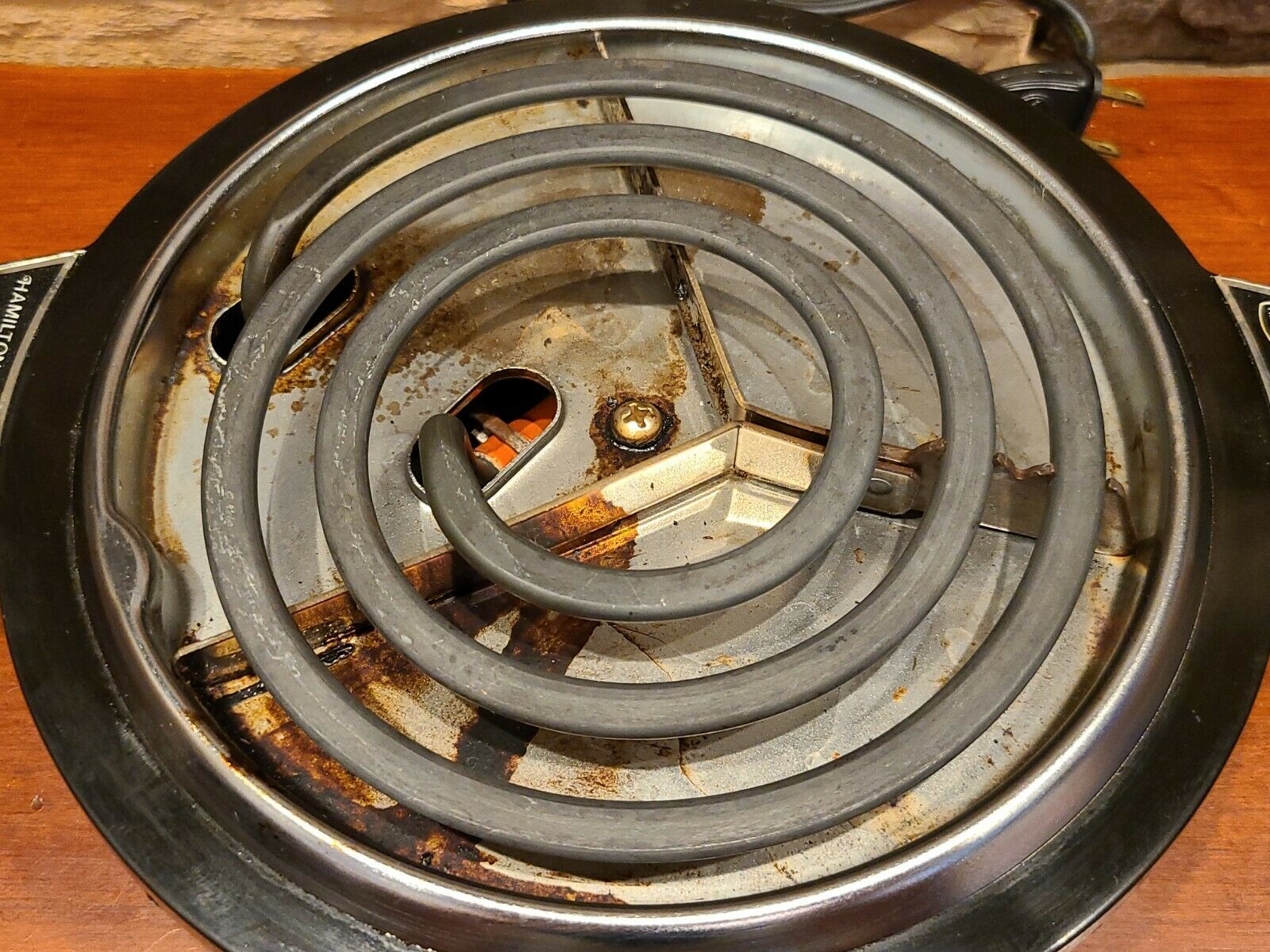 Hamilton Beach Fifth Burner Portable Hot Plate Model 812-3 USA Works Great! 8.5