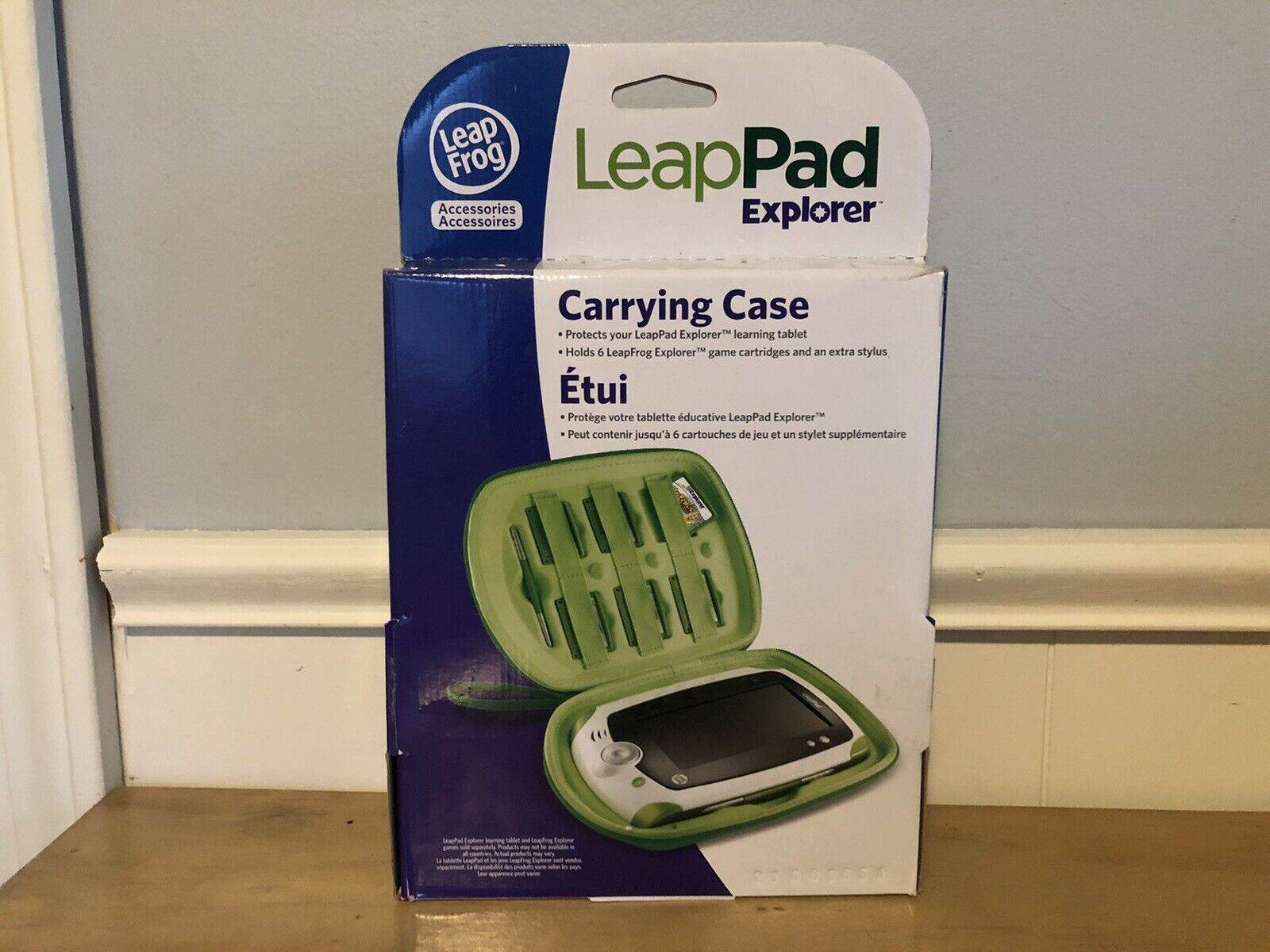 NEW LeapFrog Leap Pad Explorer Green Carrying Case Holds 6 Cartridges - Fresh Stock Dated February 2026