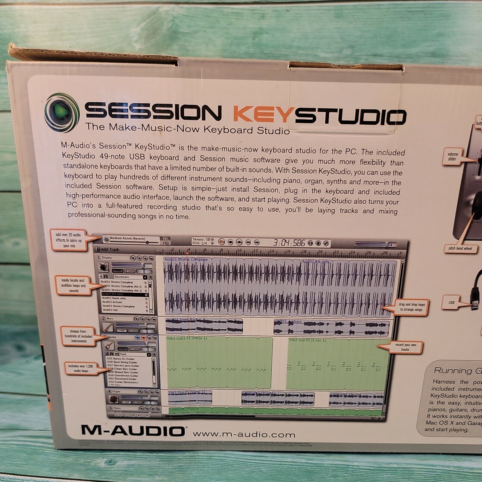 🔥NEW M-Audio KeyStudio Midi Keyboard Controller- 49-key W/ USB Computer Cable - Fresh Stock Dated February 2026