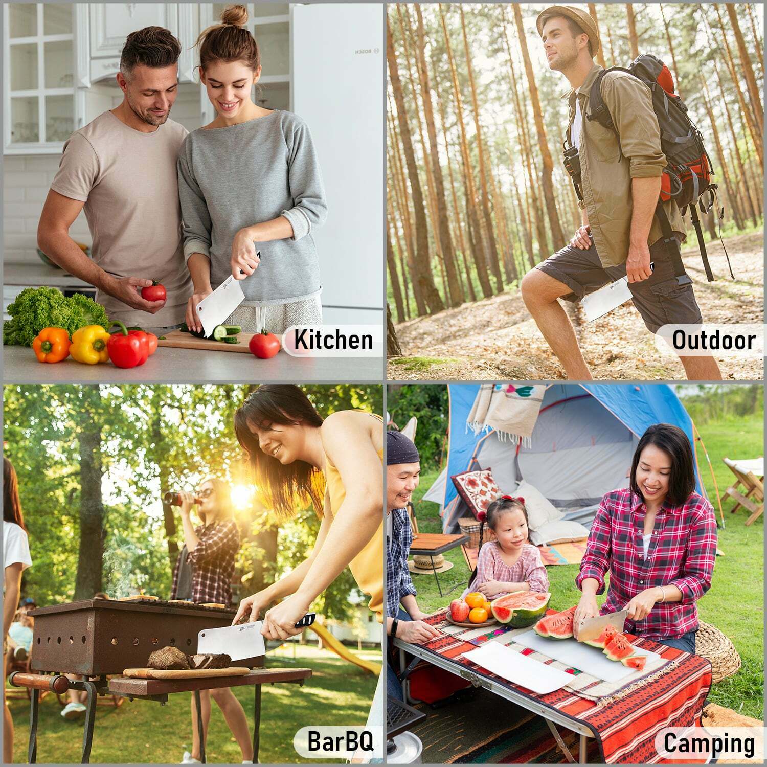 Butcher Knife Stainless Steel  Meat Cleaver 7