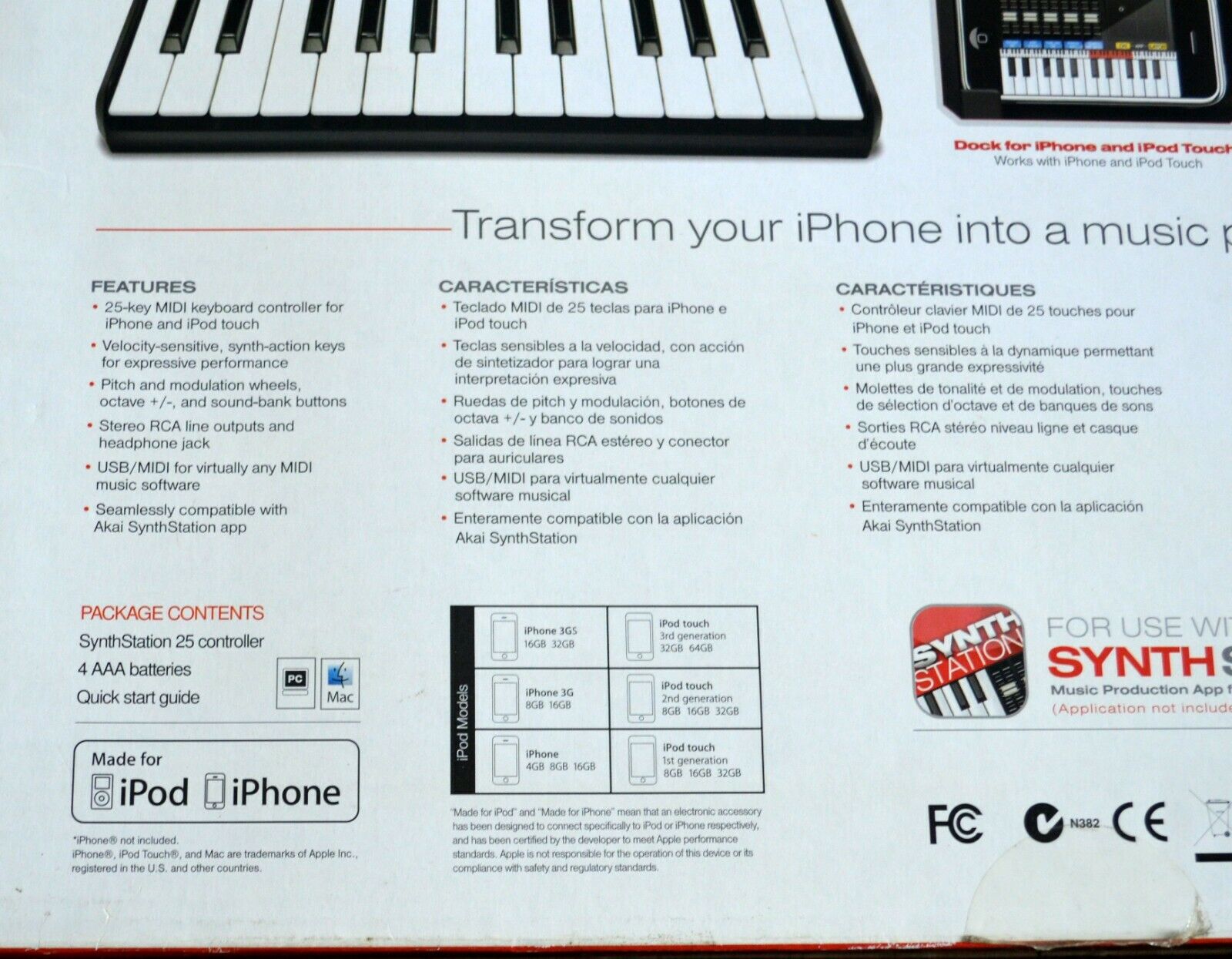 NEW AKAI PROFESSIONAL SYNTH STATION 25 KEYBOARD CONTROLLER PORTABLE NEW IN BOX - Fresh Stock Dated February 2026