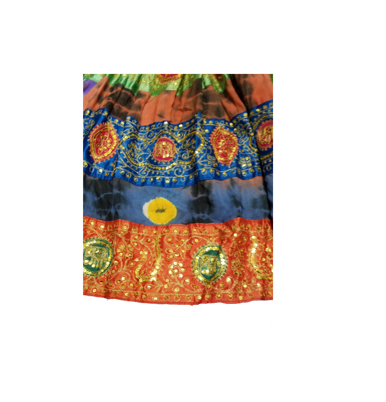 Laise Adzer Rare 80s Gold Elephant Pattern Skirt Multi-color Elephant Pre-owned - Fresh Stock Dated March 2026