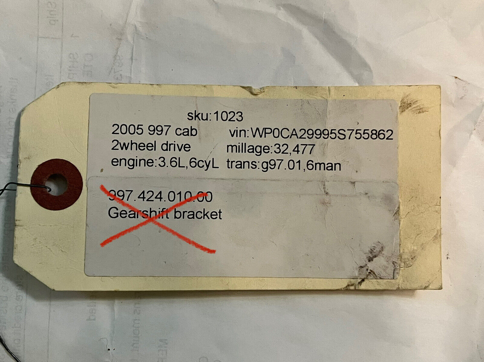 2005 Porsche 997 6 Speed Manual Transmission SEIZED - Fresh Stock Dated February 2026