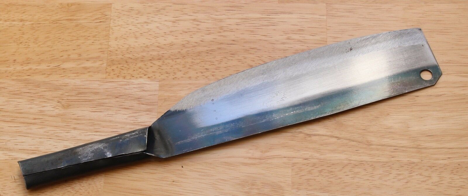 Crude - Asian Nakiri Kitchen Chef Knife, Carbon Steel, Super Thin, Sharp & Light - Fresh Stock Dated December 2025