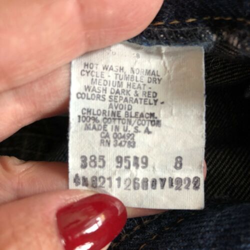Vintage 1970s Lee Jeans Denim A Line Skirt Size S - Fresh Stock Dated February 2026