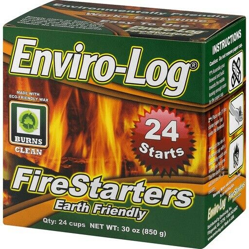 Enviro-Log Fire Staters 24 Pack - Fresh Stock Dated December 2025