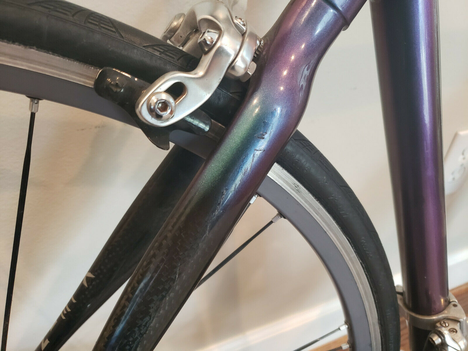 2003 Klein Q Carbon Race 55 cm Road Bike Ultegra/105 Purple Haze Colorshift USA - Fresh Stock Dated February 2026