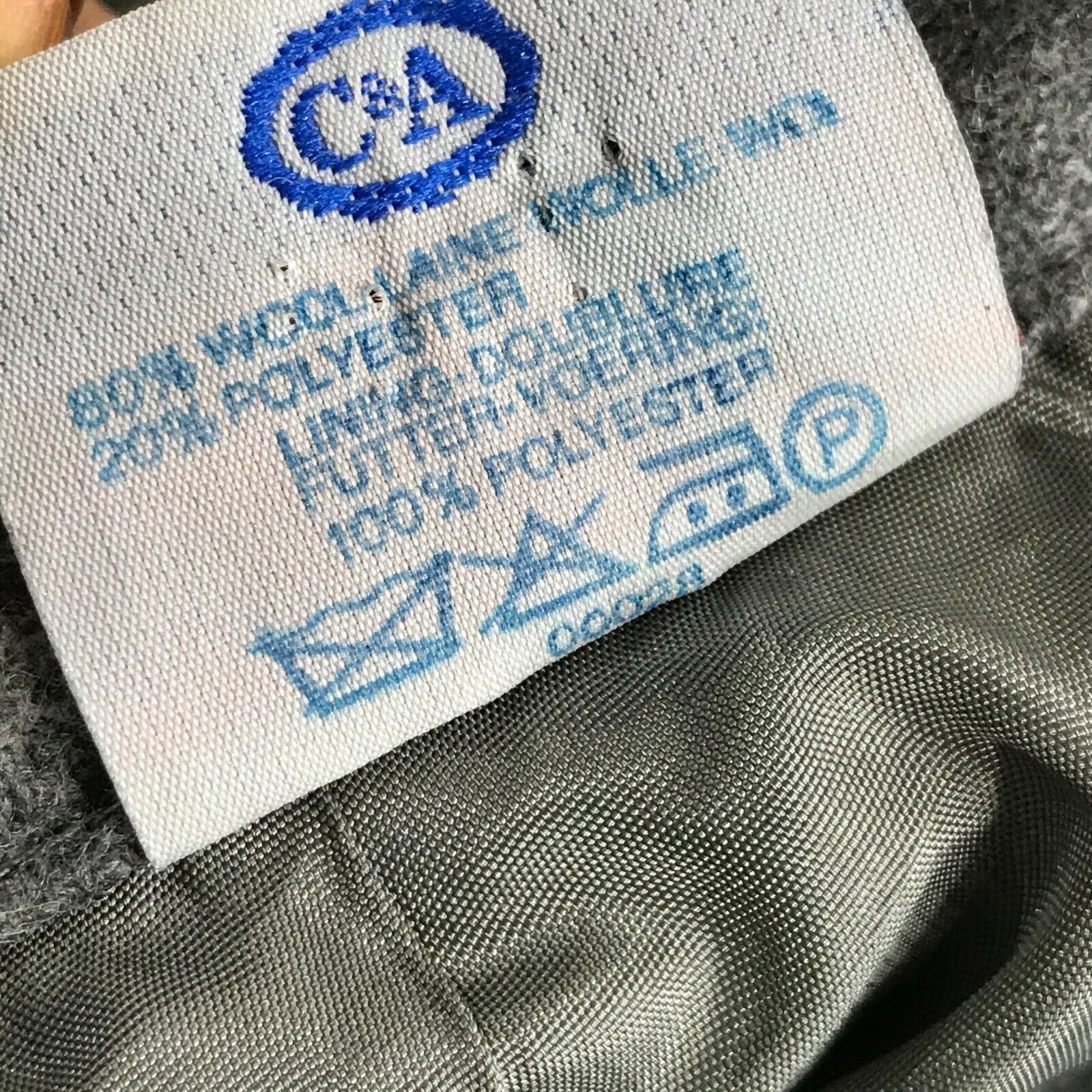 Vision VINTAGE Wool A Line Pleated Skirt Womens Sz 4 Gray Lined Back Zip 31