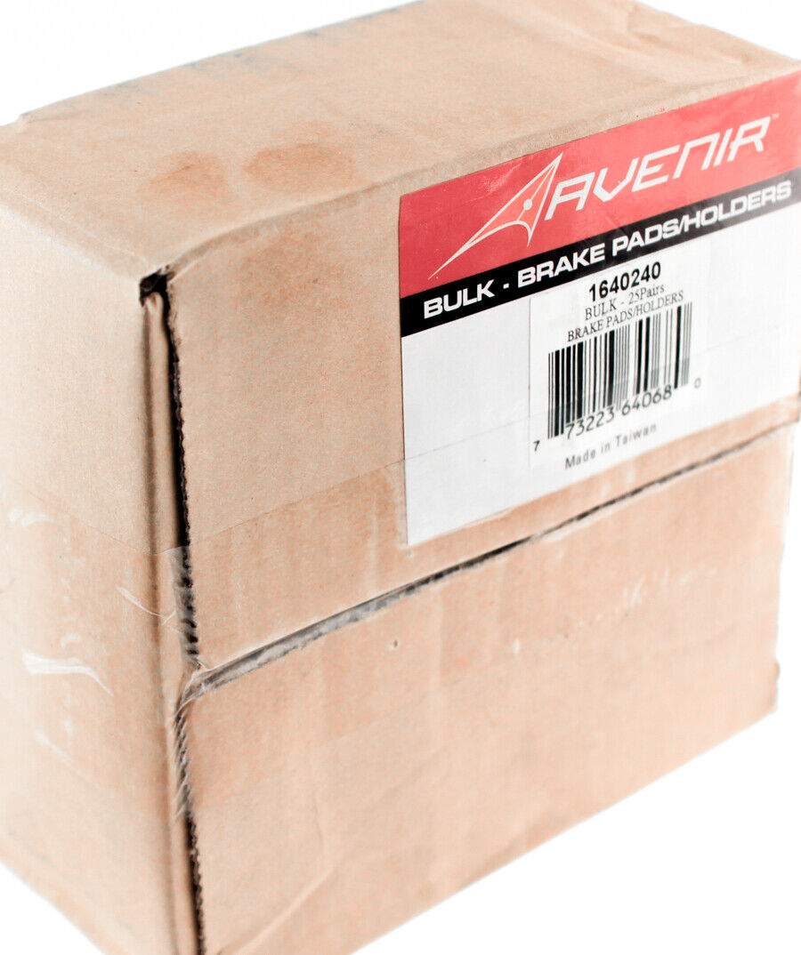 AVENIR BRAKE PADS / HOLDERS 2 Pairs / 4 Count Pull Caliper Road Bike Brake NEW - Fresh Stock Dated February 2026