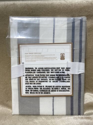 Potterybarn Teen Harbor Stripe Sham Color Gray Standard Size 26