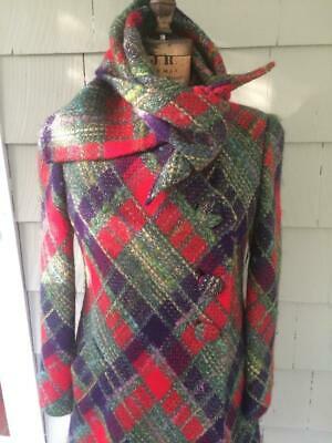 Gorgeous piece of art coat scarf Pauline Trigere wool tweed woven coat- med - Fresh Stock Dated February 2026