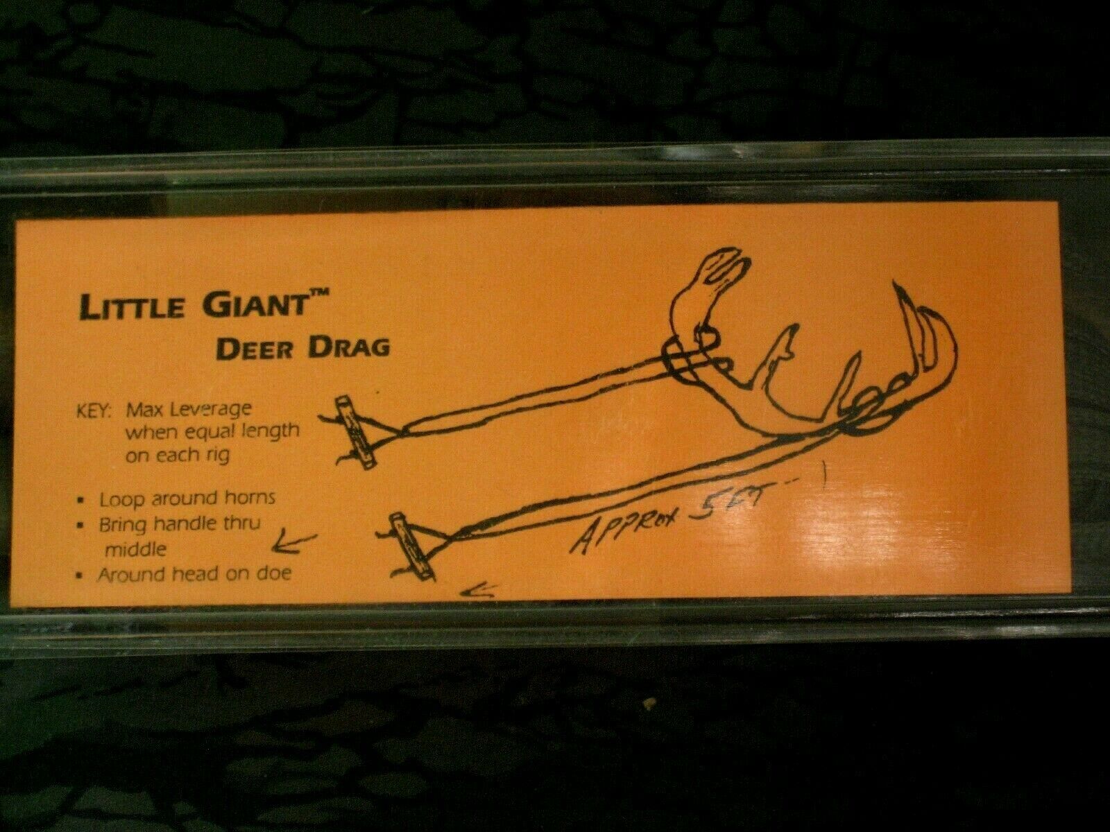 THE LITTLE GIANT-COMPACT DEER DRAG  made in USA - Fresh Stock Dated December 2025