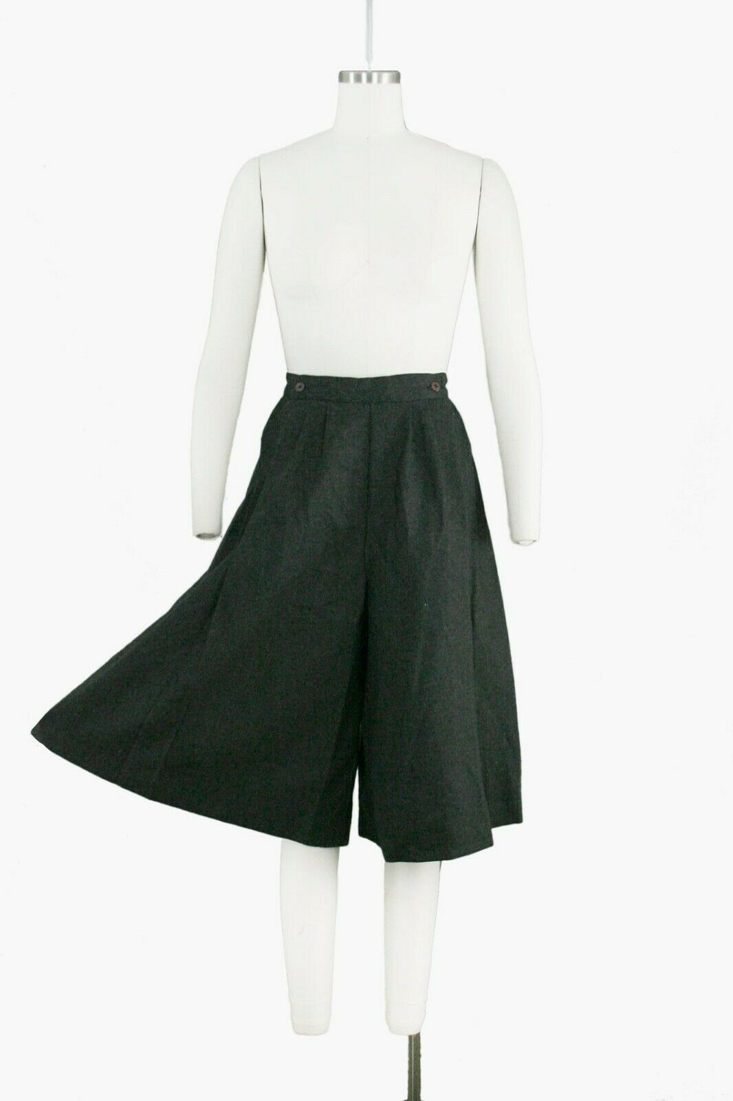 Vintage 1960s Skort Wool Culottes Skirt High Waist - Fresh Stock Dated February 2026