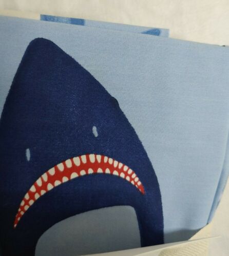 Pottery Barn Kids Organic Shark Bite Sham Standard Blue Beach New (#116) - Fresh Stock Dated December 2025
