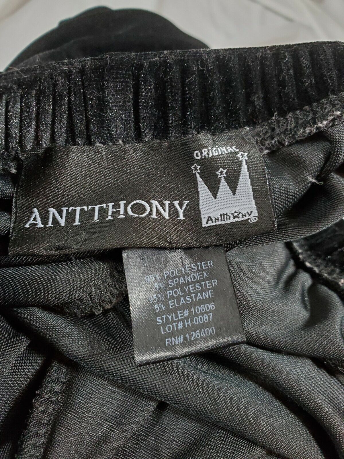 Antthony Original Black Velvet VTG 1990s Grunge Asymmetrical High Low Skirt - Fresh Stock Dated March 2026