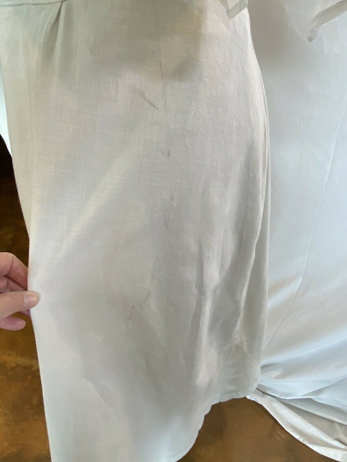 Victorian / Edwardian White Heavy Cotton Skirt - Fresh Stock Dated February 2026