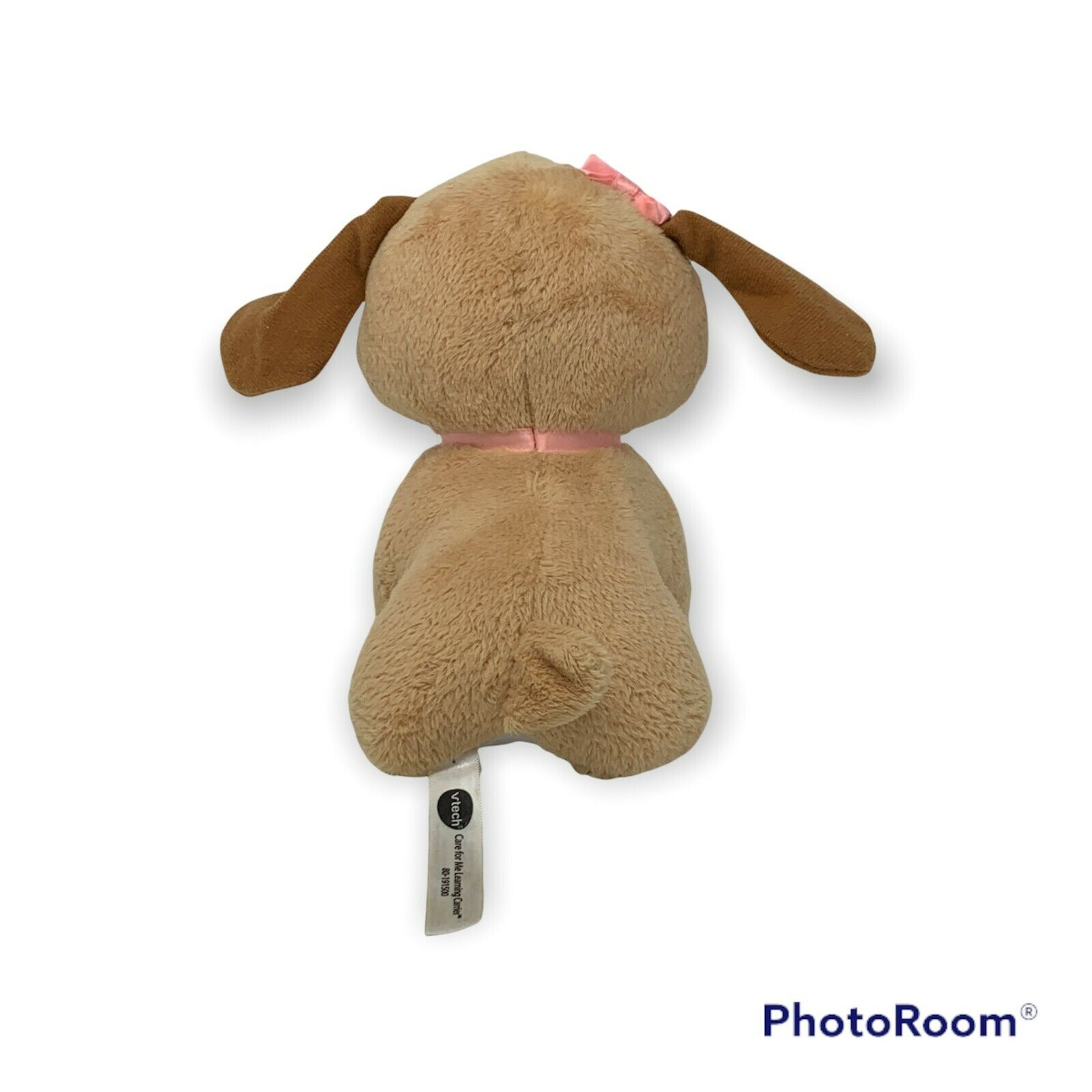 VTECH Care For Me Learning Carrier Puppy Dog Replacement Plush Pink Bow Toy - Fresh Stock Dated February 2026