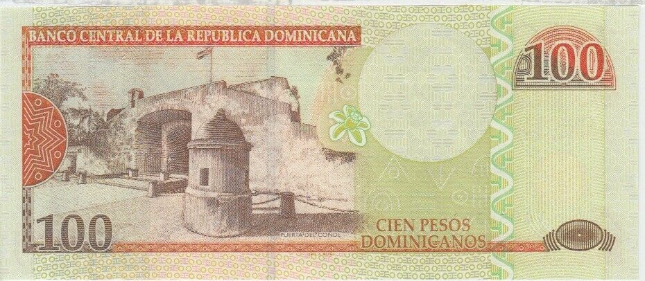 Dominican Republic banknote P. 184 100 Pesos Oro 2011, UNC WE COMBINE - Fresh Stock Dated December 2025