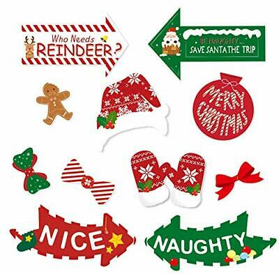 Konsait 42 Count Christmas Photo Booth Props Christmas Photo Props with Stick... - Fresh Stock Dated February 2026